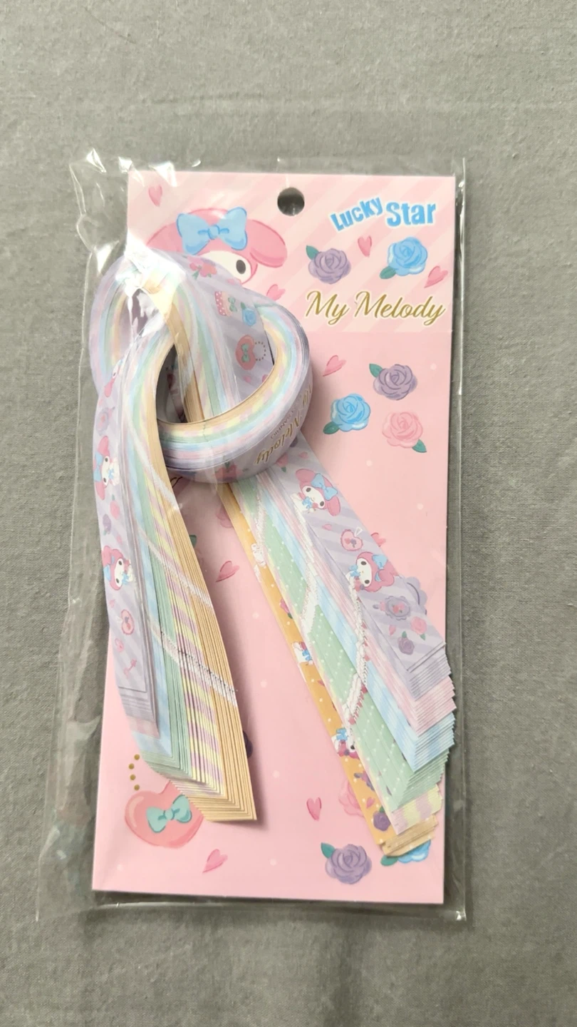 Sanrio My Melody Origami Lucky Star Paper Strips
