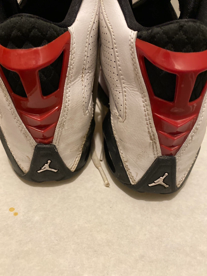 Jordan Basketball Shoes White Red Black - photo 4