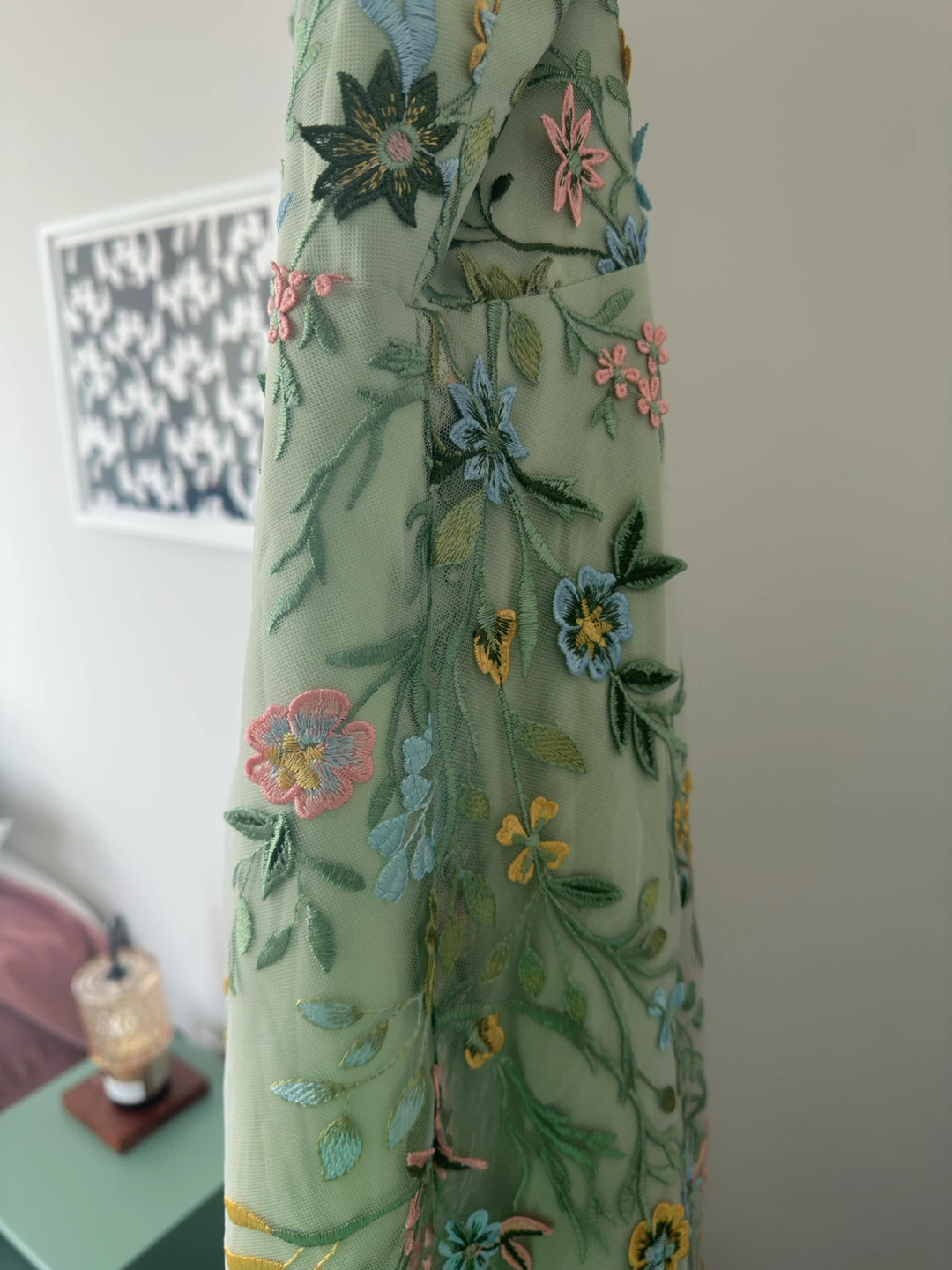 Evangeline 3D Maxi Dress Light Green - photo 4