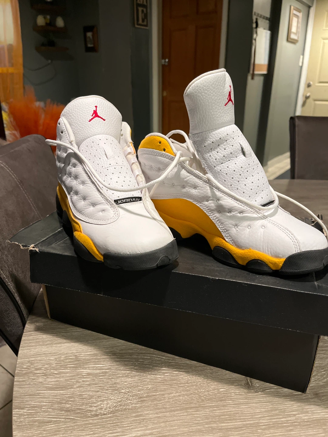 White , yellow, black Jordon’s