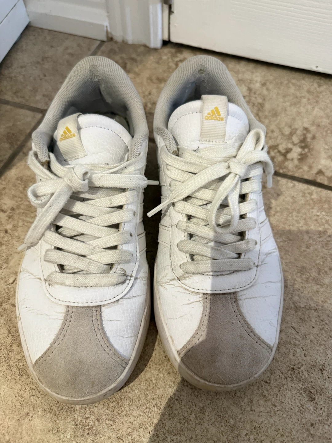 Adidas White Sneakers Size 7