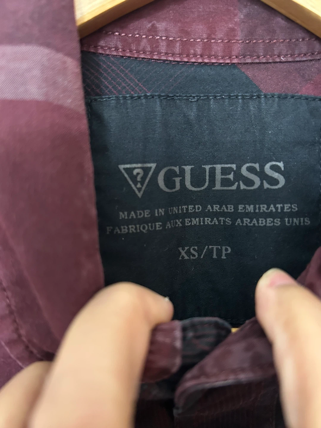 Guess Men's Plaid Short Sleeve Shirt - XS - photo 4