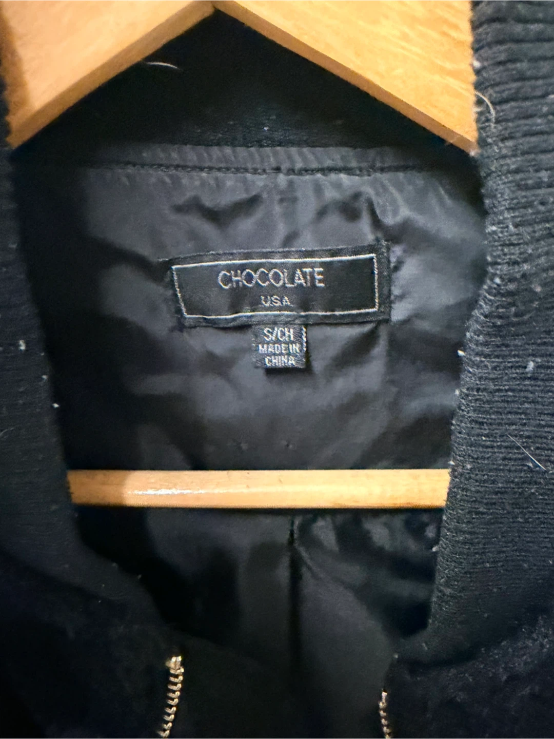 Chocolate USA Black Faux Fur Bomber Jacket - photo 2
