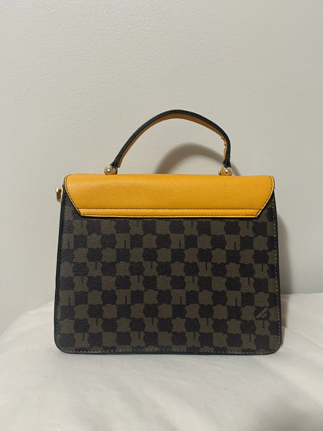 Secosana Mustard and Patterned Handbag - photo 3