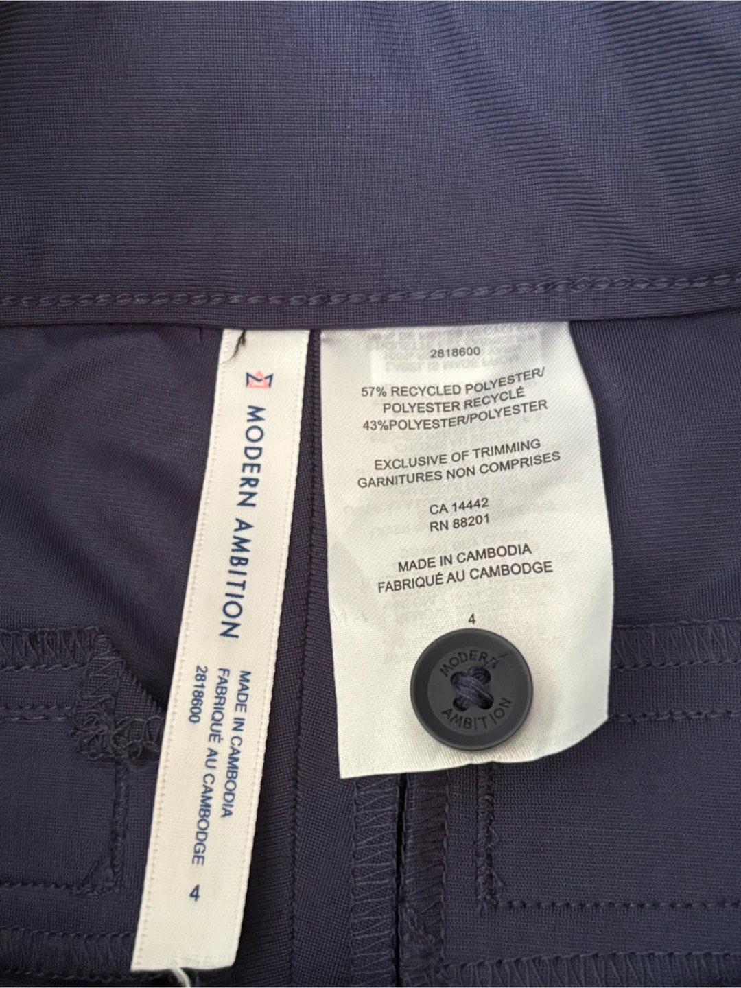 Modern Ambition High-Rise Slim Leg Pant - Size 4 - photo 3