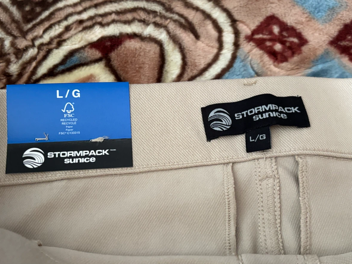 Sunice Stormpack Ladies Pants - Beige, Size Large - photo 2