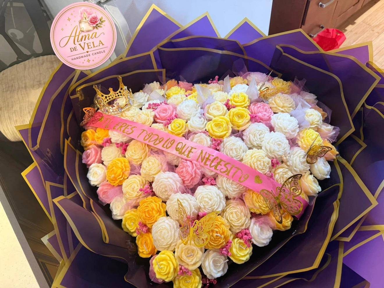 Alma de Vela Handmade Candle Flower Arrangements - photo 2