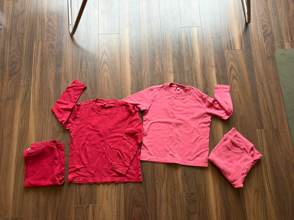 Uniqlo Kids Long Sleeve Shirts, Size 130,120