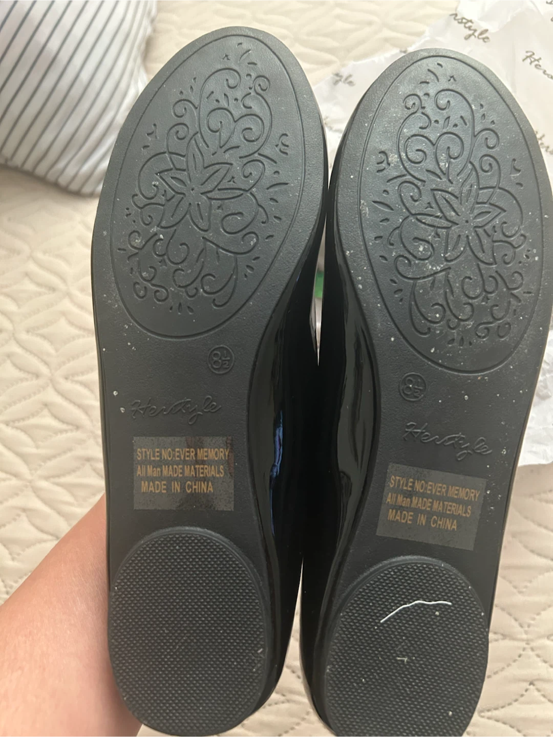 Herstyle Ever Memory Black Flats Size 8.5 - photo 3