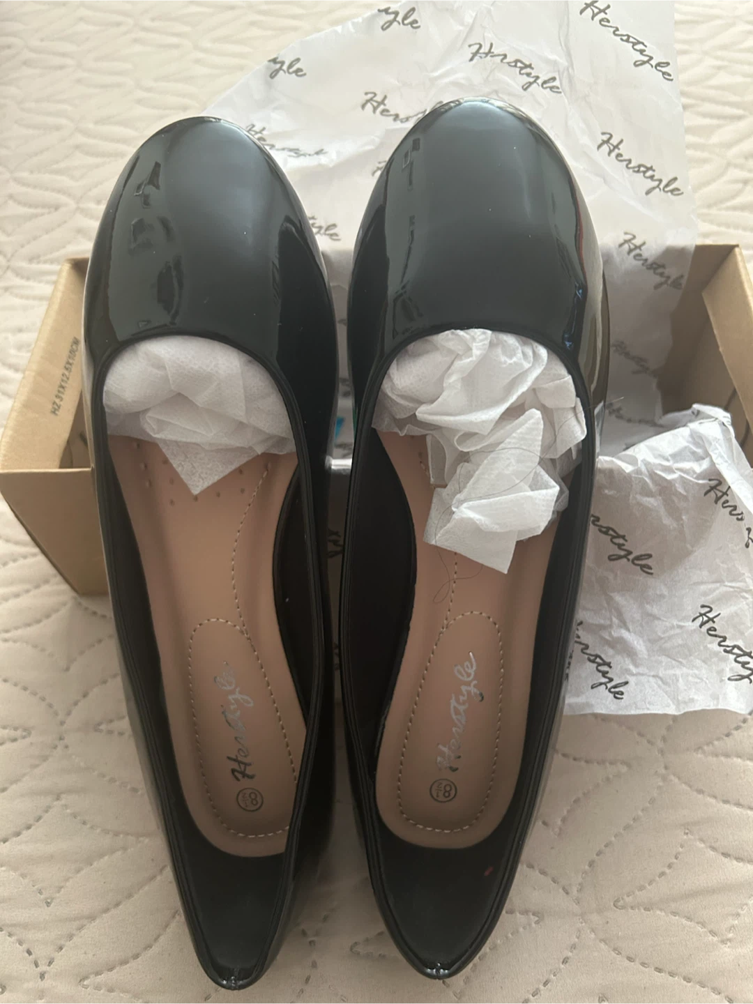 Herstyle Ever Memory Black Flats Size 8.5 - photo 4