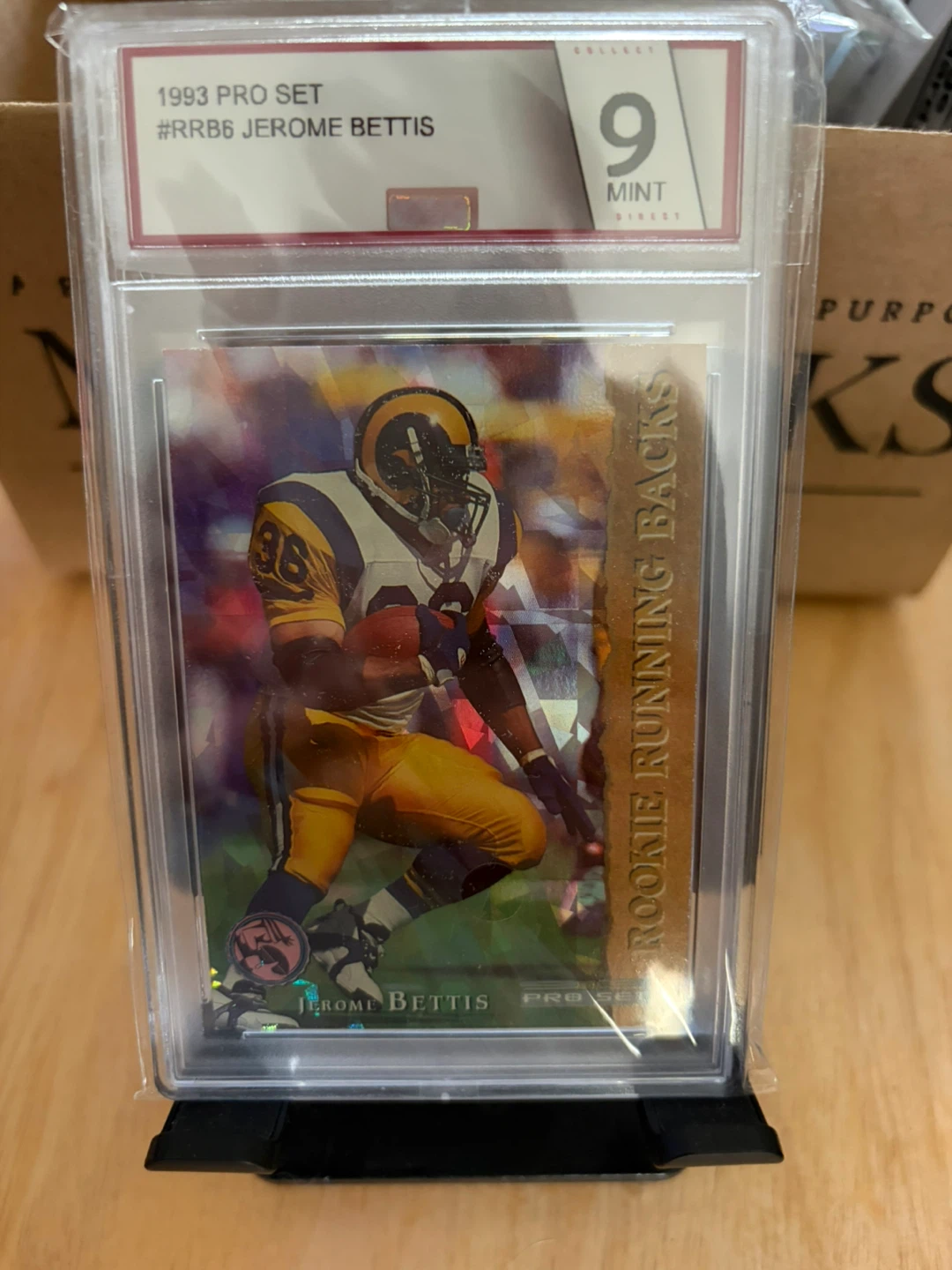 1993 Pro Set Jerome Bettis Rookie Card #RRB6 Mint 9