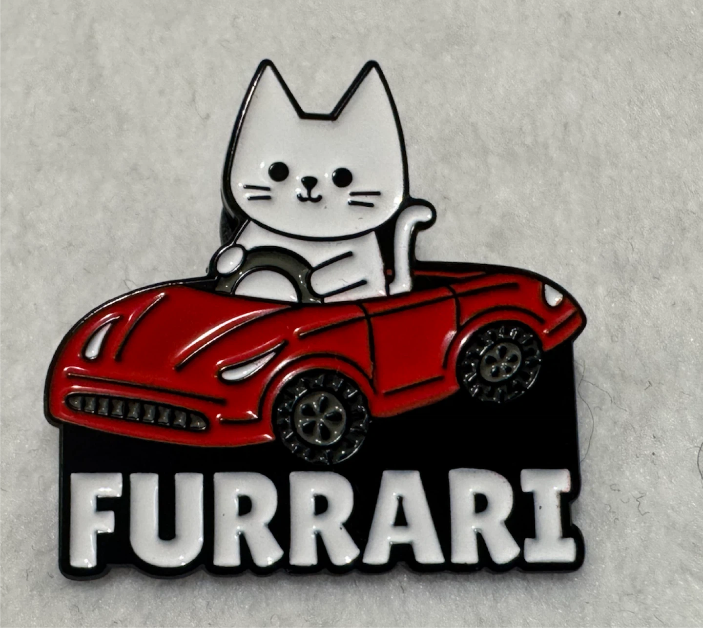 Furrari Cat Enamel Pin