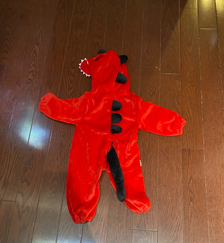 Red Dinosaur Onesie Costume - photo 4