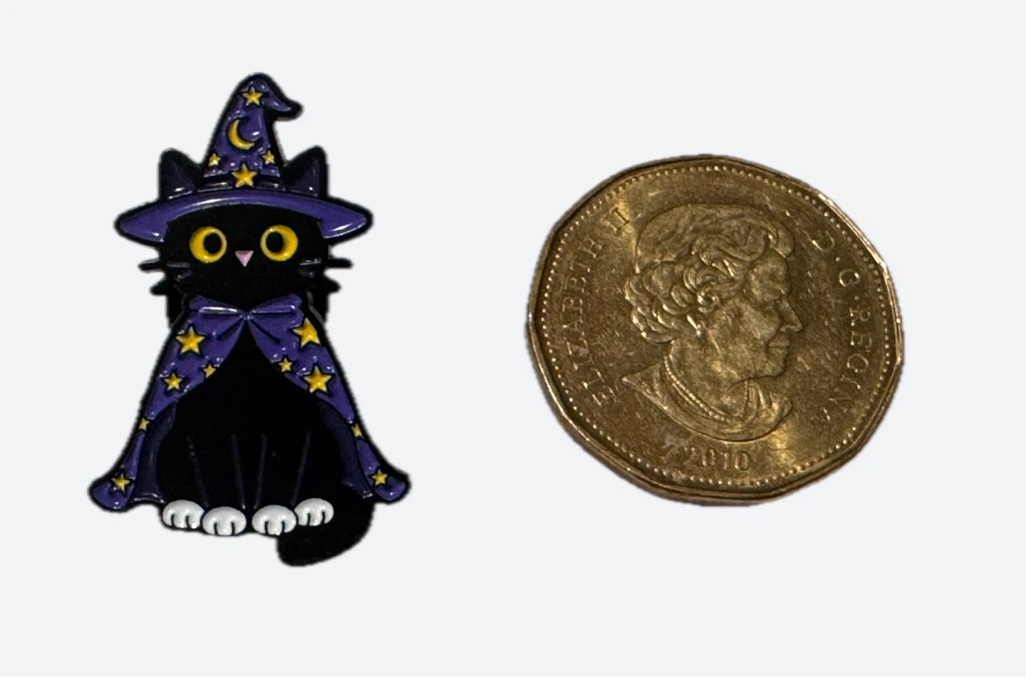 Wizard Cat Halloween 👻 Enamel Pin - photo 2