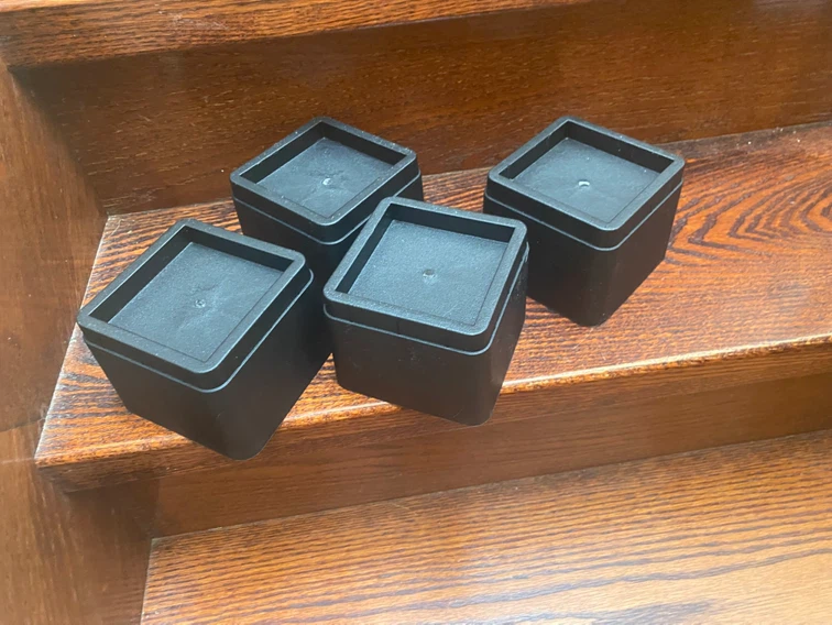 Ihomepark 3 Inch Bed Risers, Set of 4 - photo 2