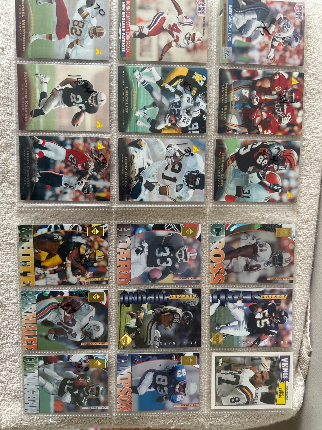 Assorted NFL Football Trading Cards