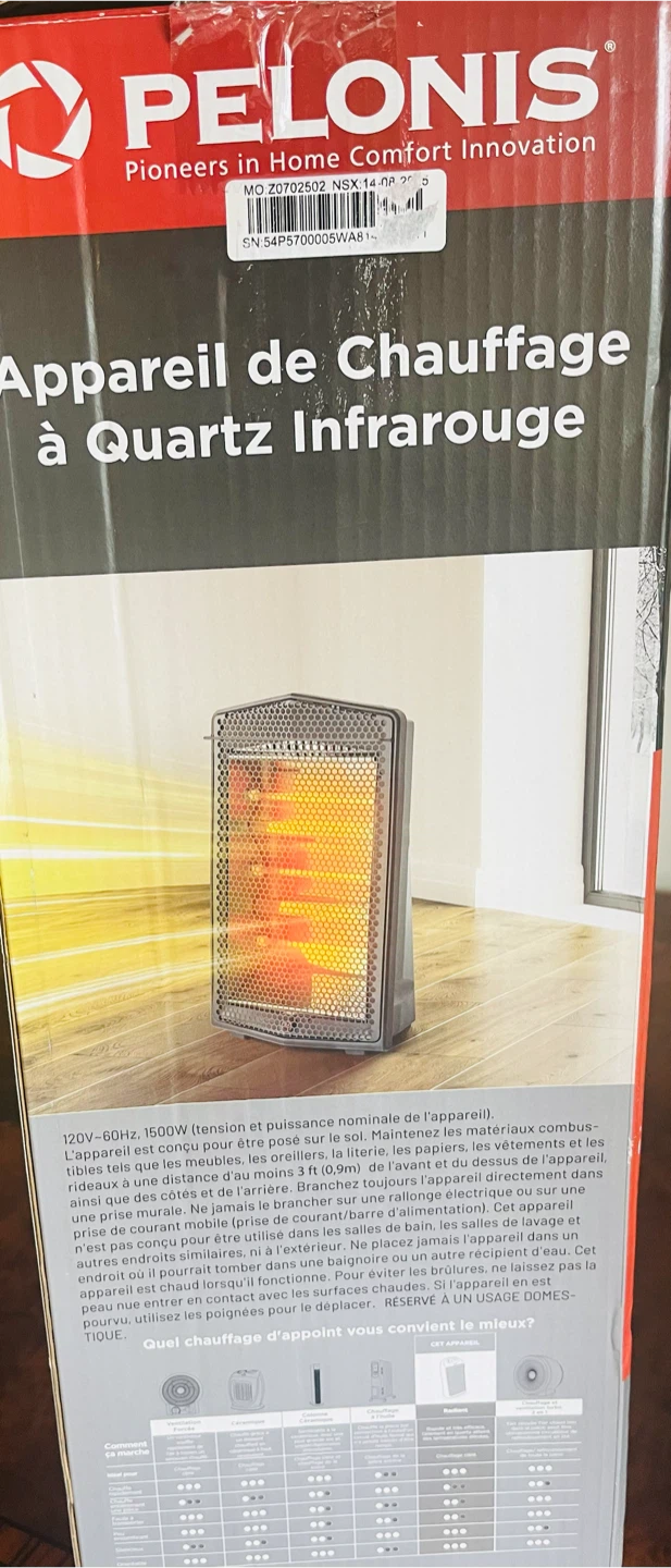 Pelonis Infrared Quartz Heater - photo 2