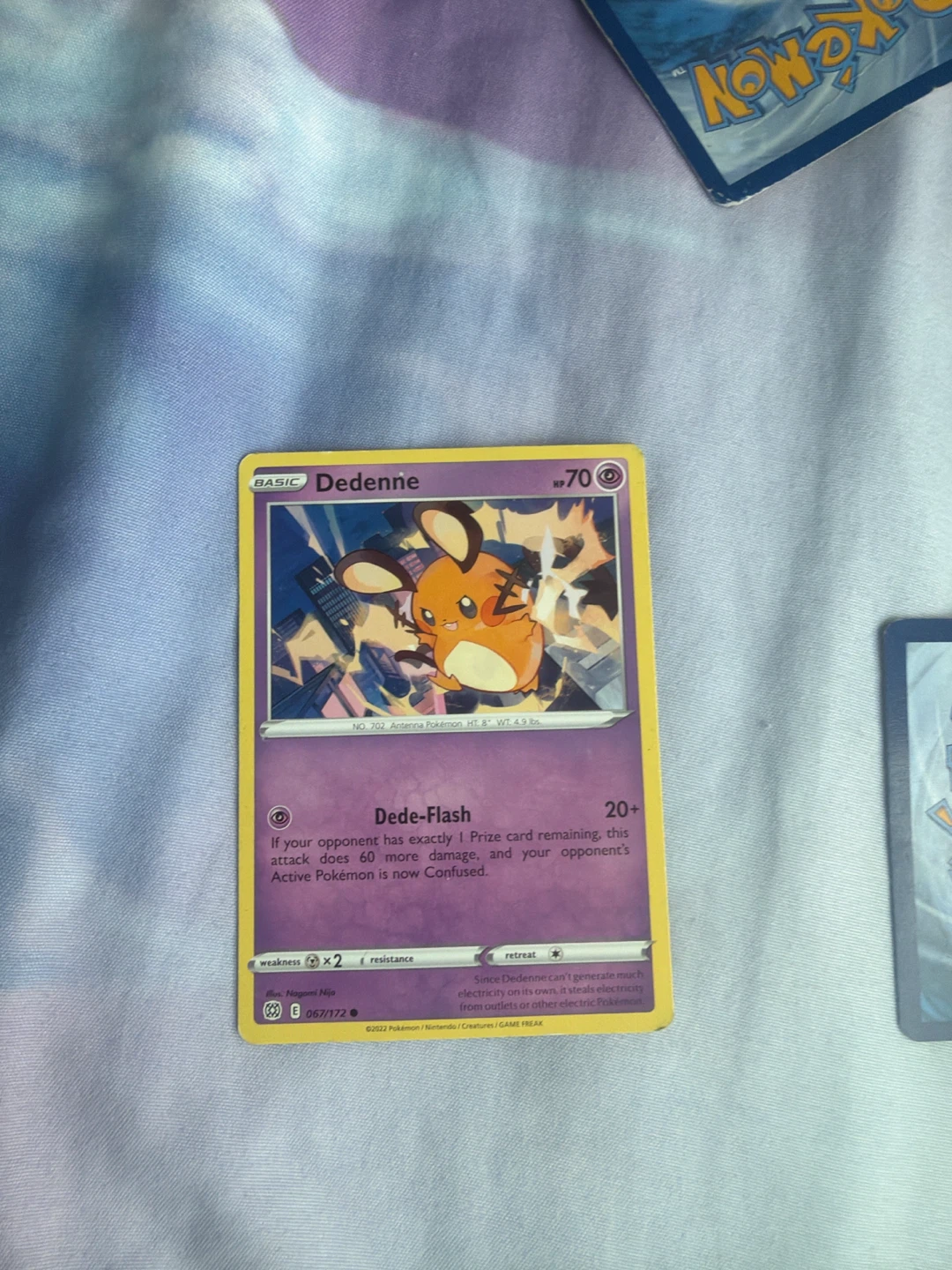 Dedenne Psychic Type Pokémon Card 067/172 - photo 2