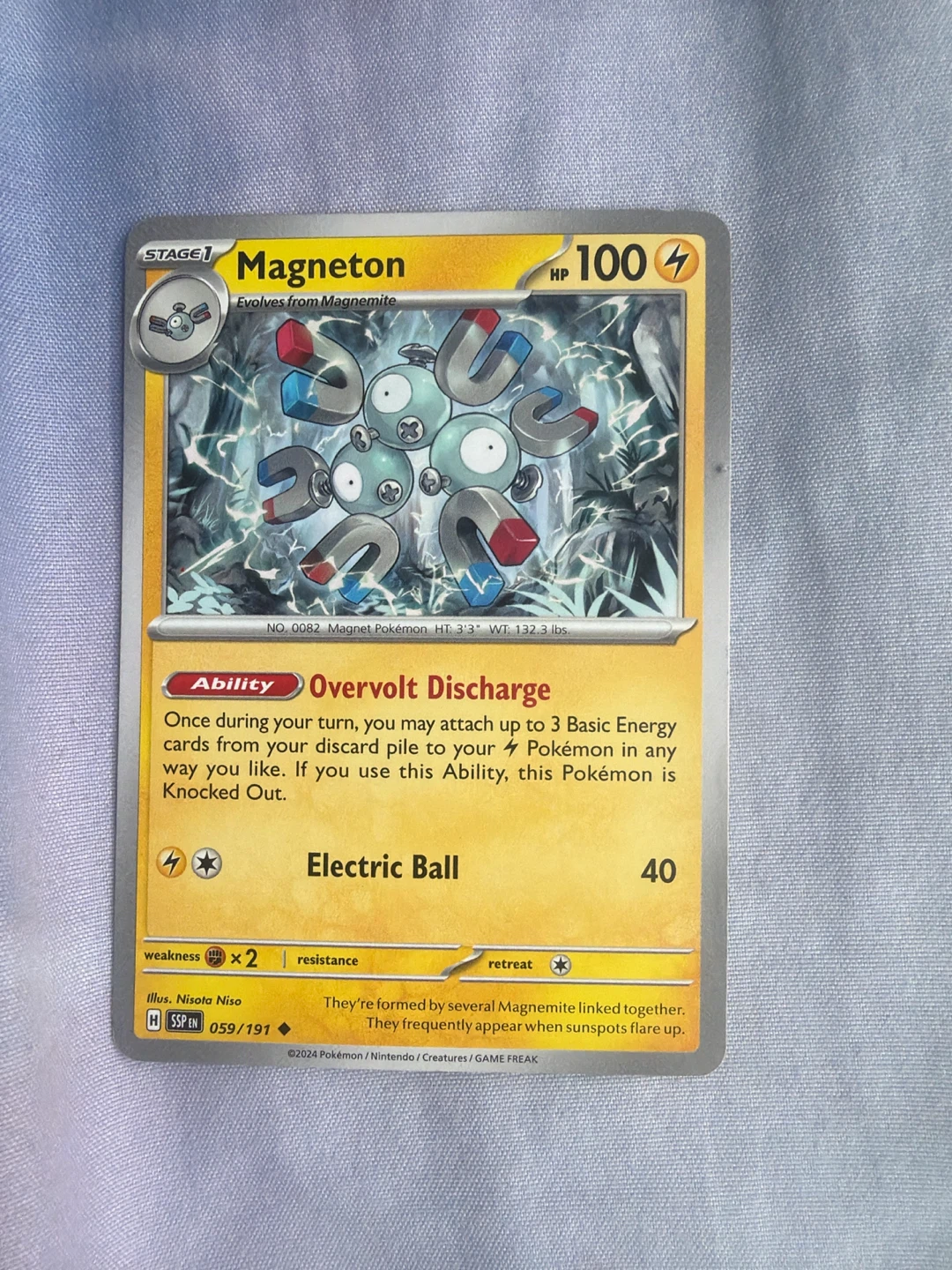 Magneton Pokemon Trading Card