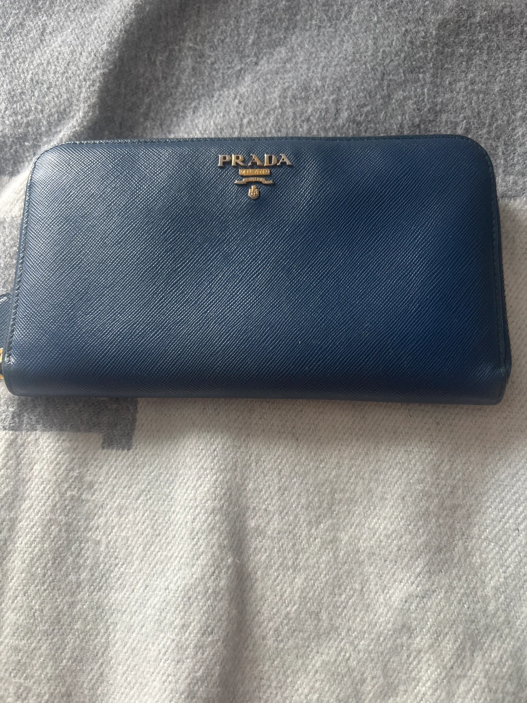 Prada Saffiano Leather Zip-Around Wallet