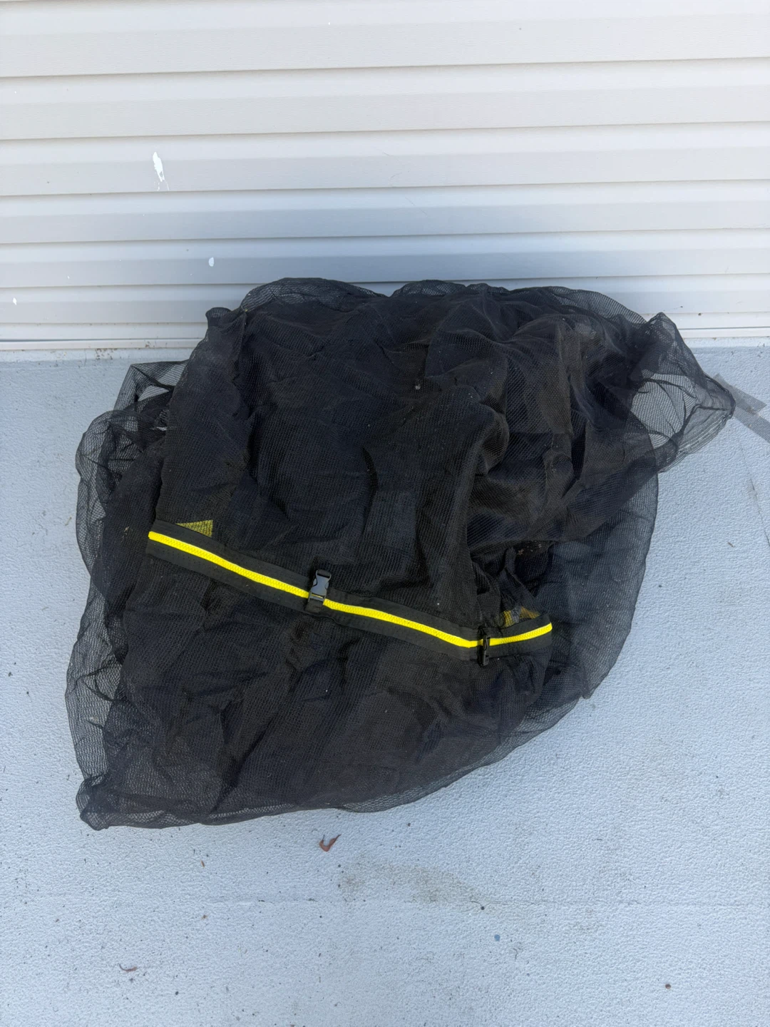 Black Trampoline Safety Enclosure Net
