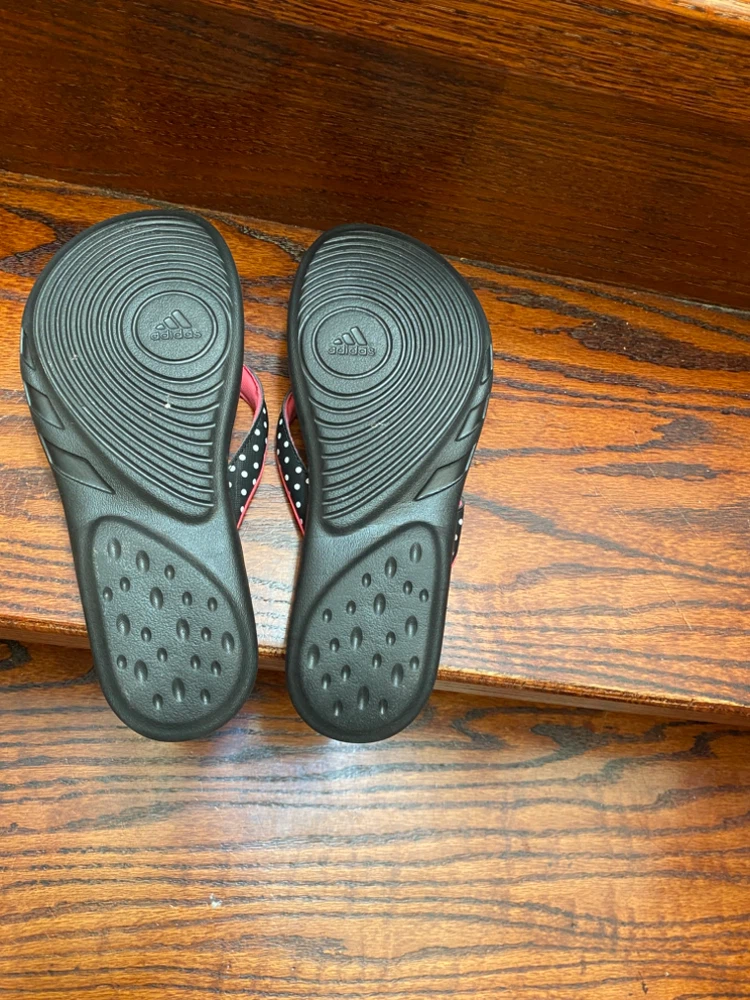 Adidas Fitfoam Flip Flops Black and Pink - photo 4
