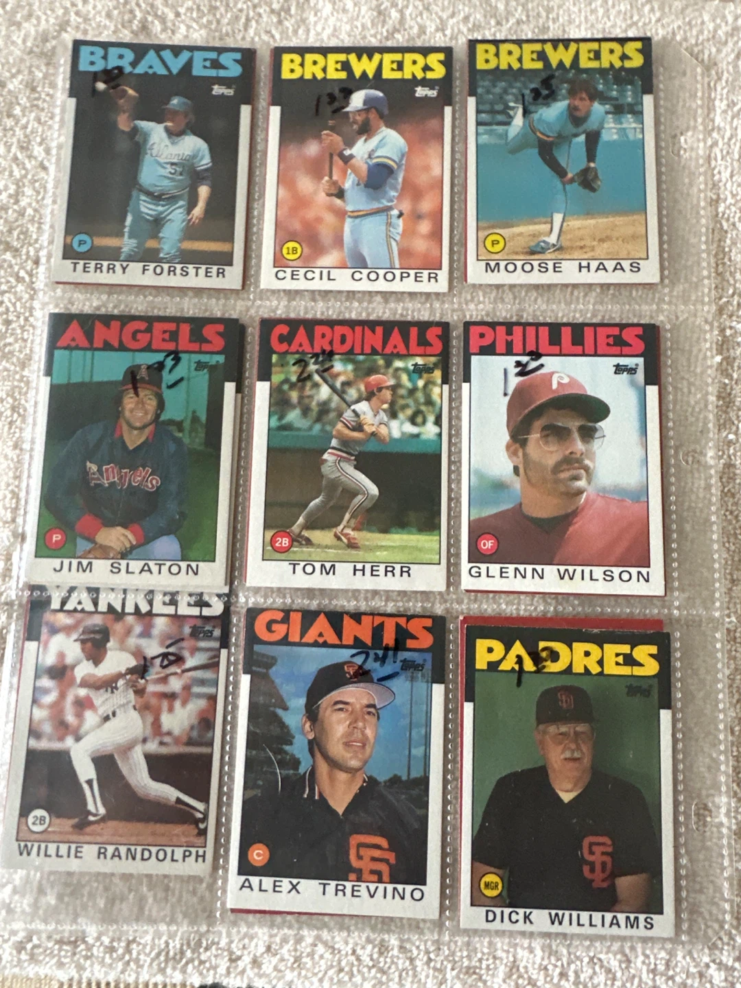 Collection of Vintage Baseball Trading Cards