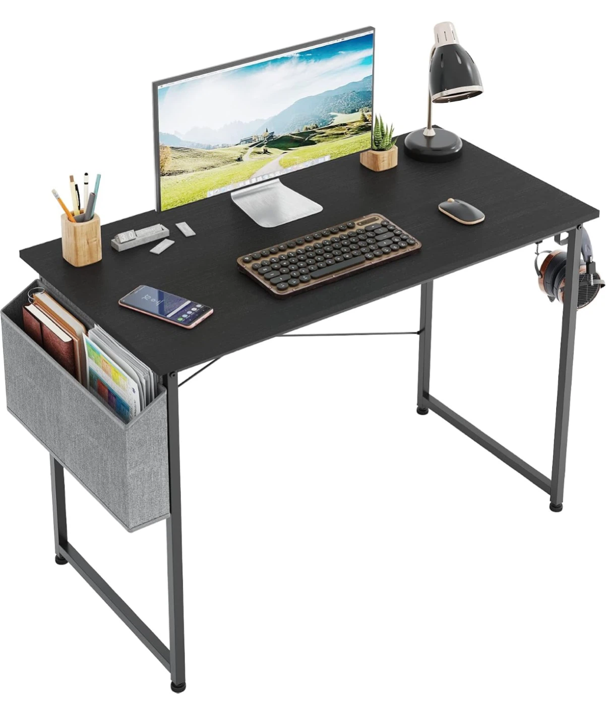 39 Inch Home Office Desk, Computer Table Desk for Bedroom