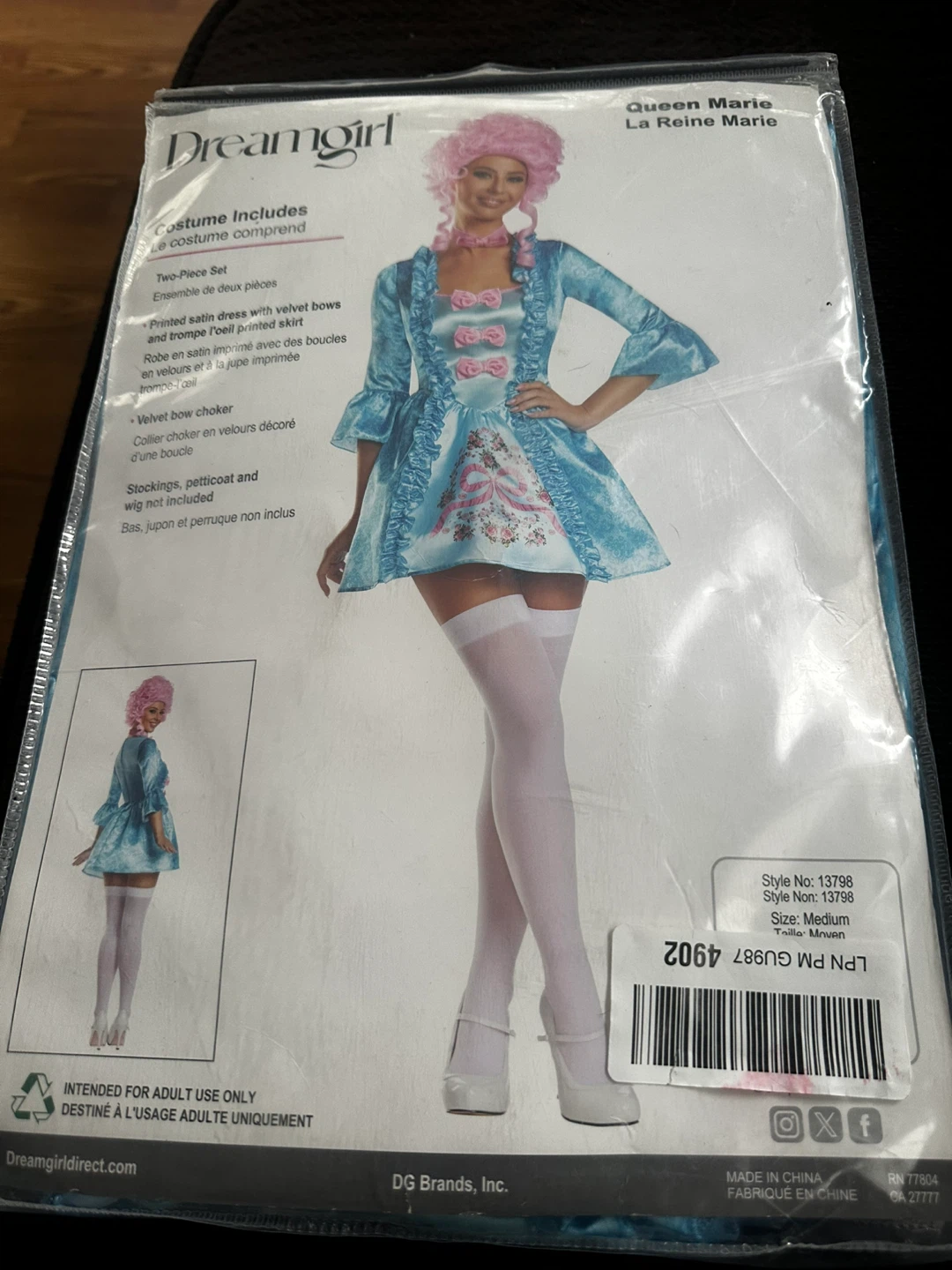 Dreamgirl Queen Marie Costume Medium - photo 3