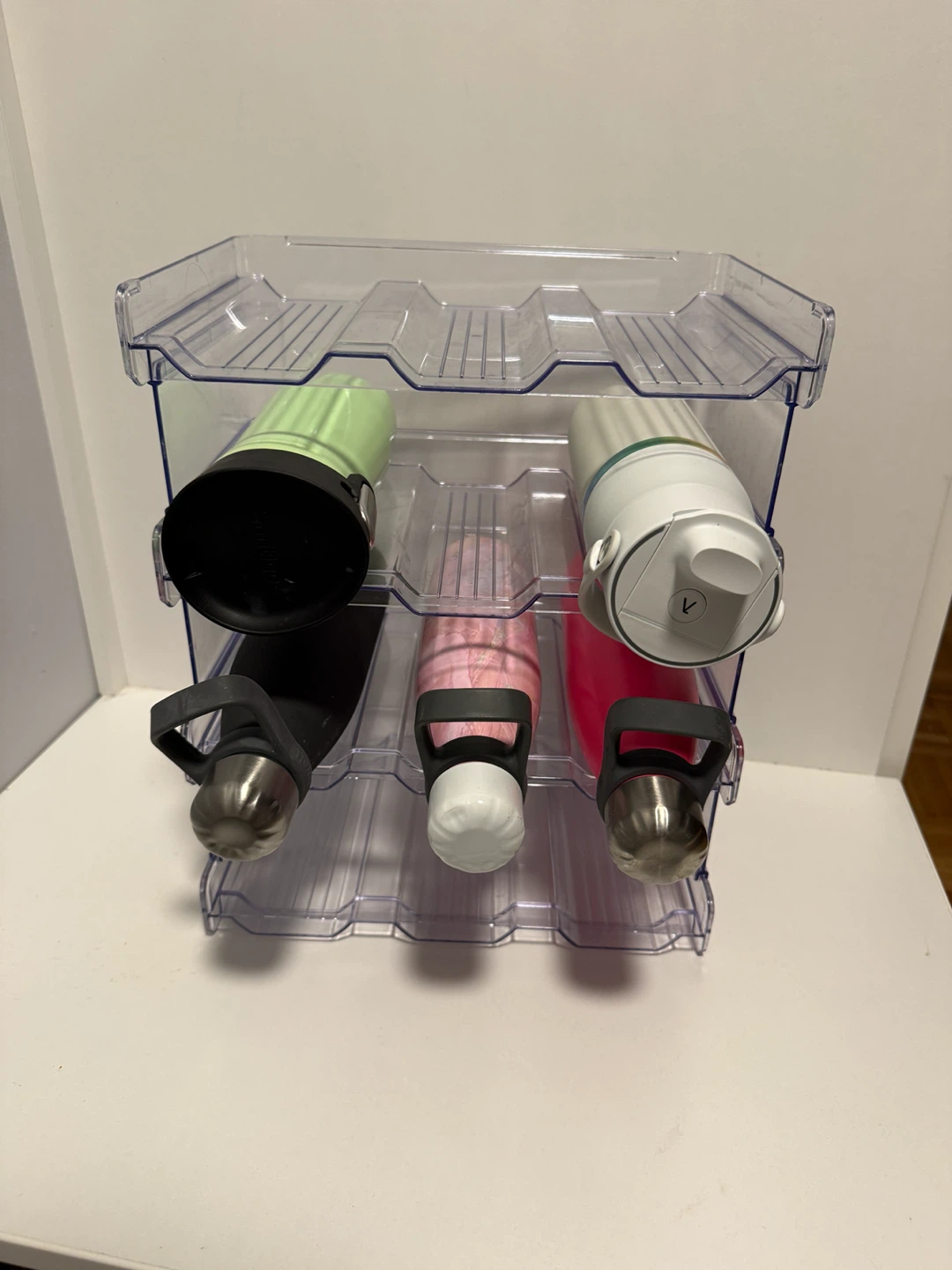 4-Tier Stackable Water Bottle Organizer – Holds 12 - photo 4