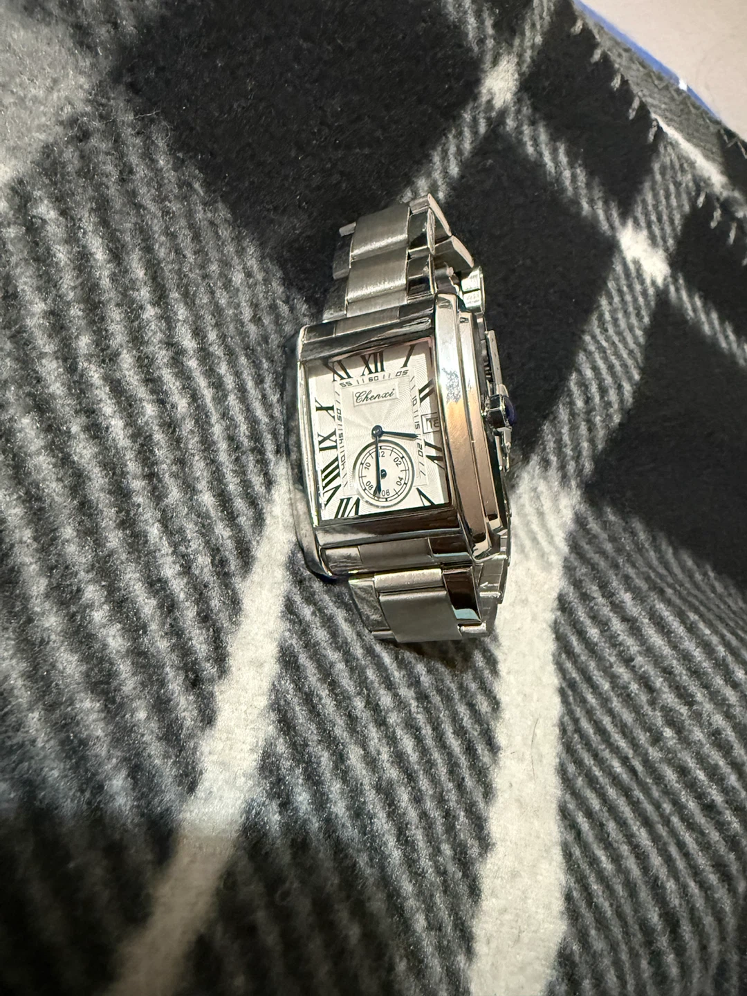 Chenxi Silver Tone Rectangular Wristwatch