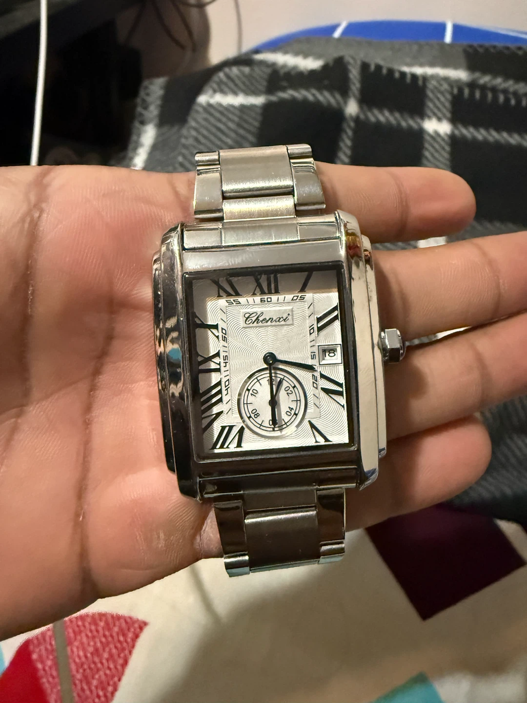 Chenxi Silver Tone Rectangular Wristwatch - photo 3