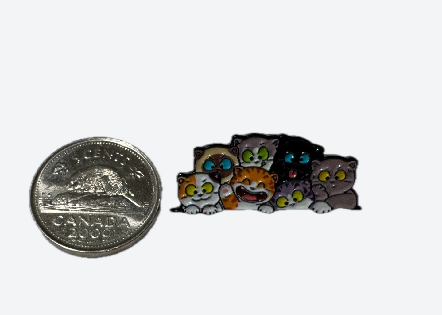 Cute Cat Pile Enamel Pin