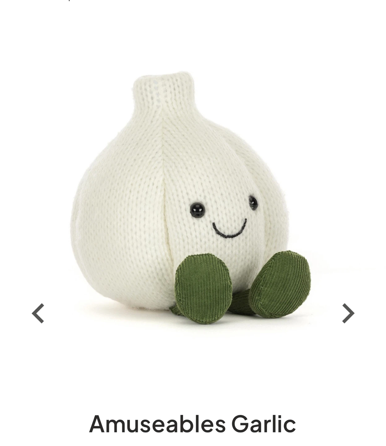 Jellycat Amuseables Garlic Plush - photo 3