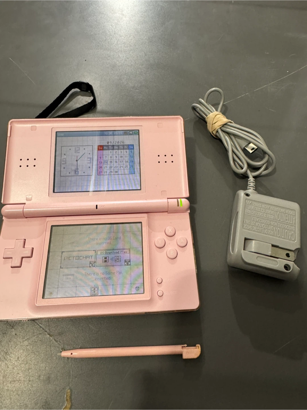 Pink Nintendo DS Lite with Charger
