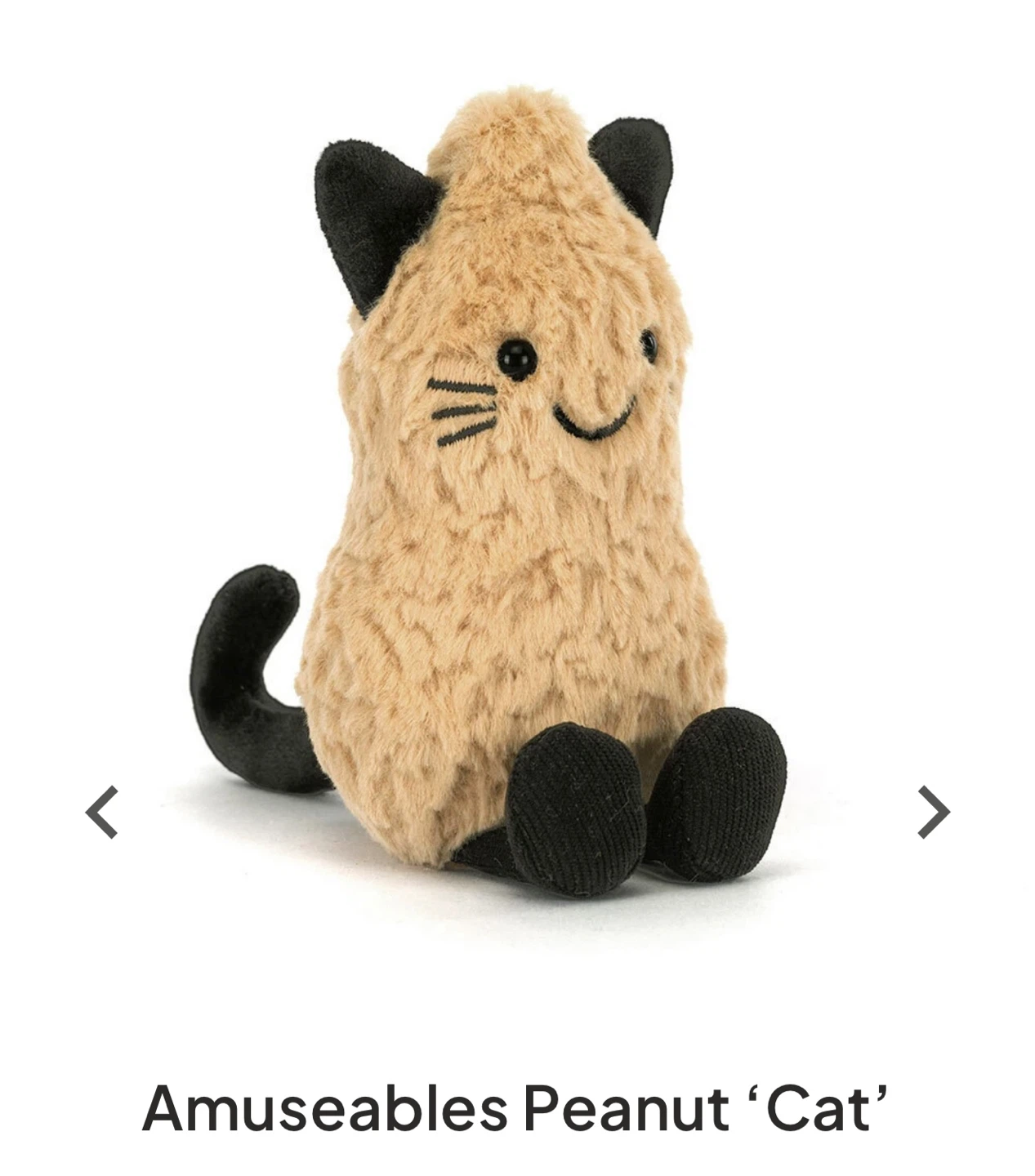 Jellycat Amuseables Peanut Cat Plush - photo 3
