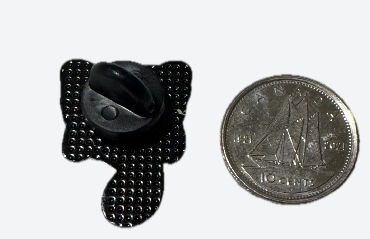 Black Cat Enamel Pin with Flowers - photo 3