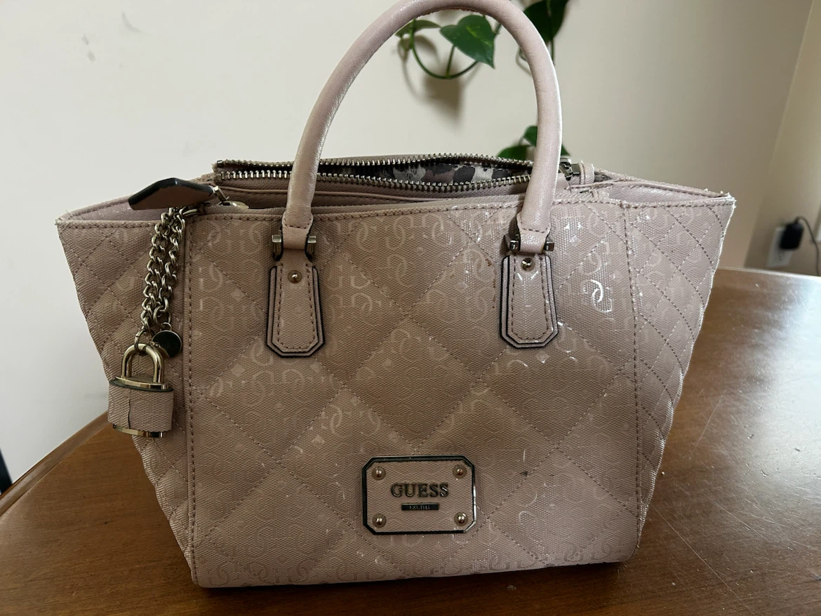 Guess Quilted Blush Pink Handbag - photo 2