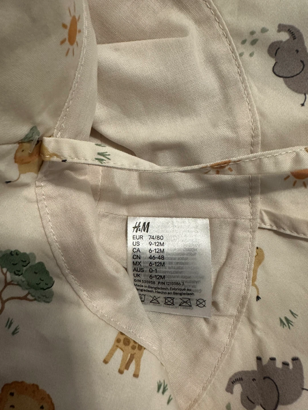 H&M Safari Print Baby Bucket Hat