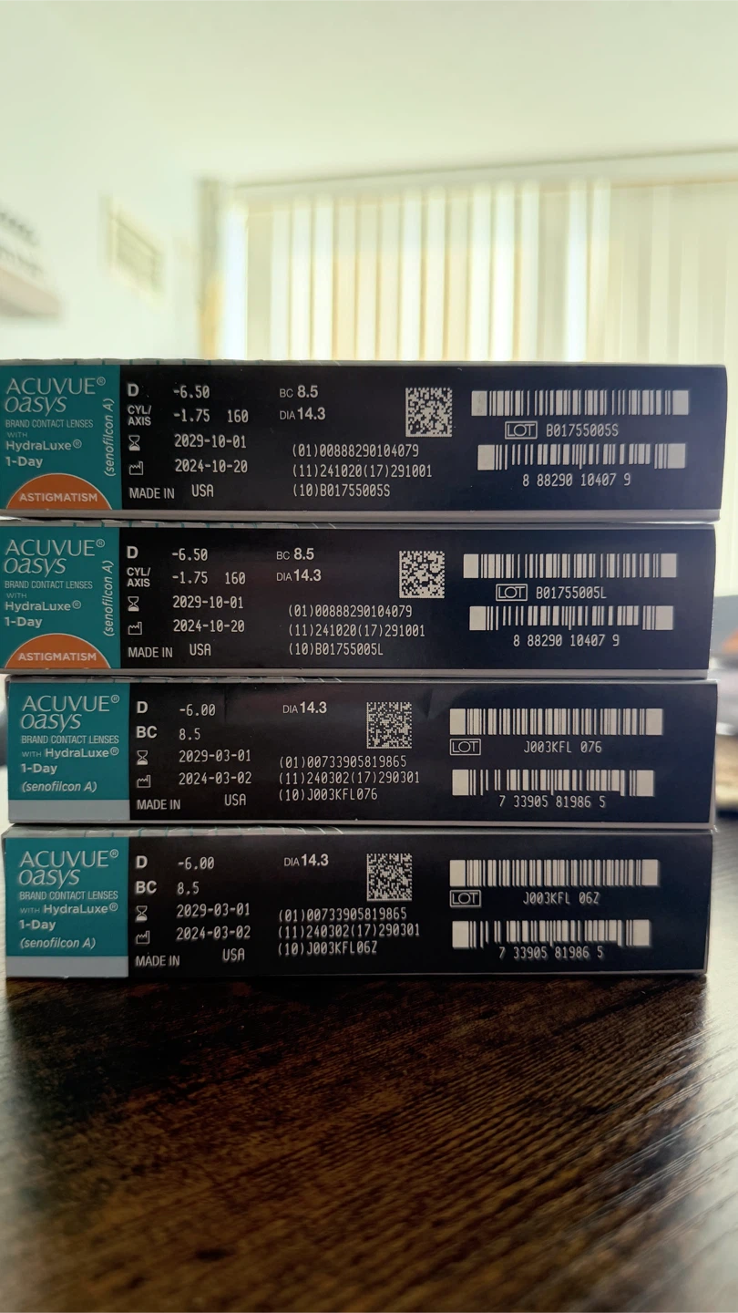 ACUVUE OASYS 1-Day Contact Lenses – 90 Pack – Brand New Sealed