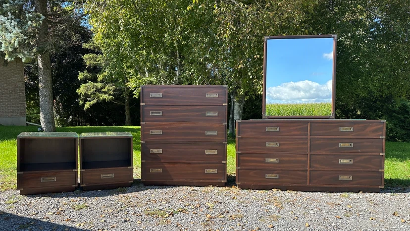 Vintage Gibbard Solid Mahogany Bedroom Set (CAN DELIVER)