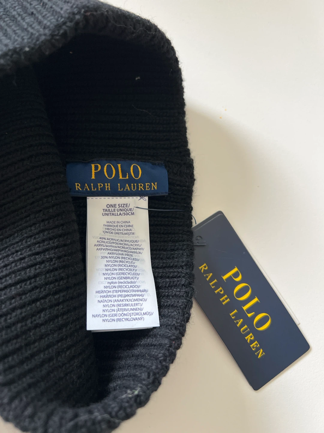 New Polo Ralph Lauren Bear Beanie Hat - photo 2