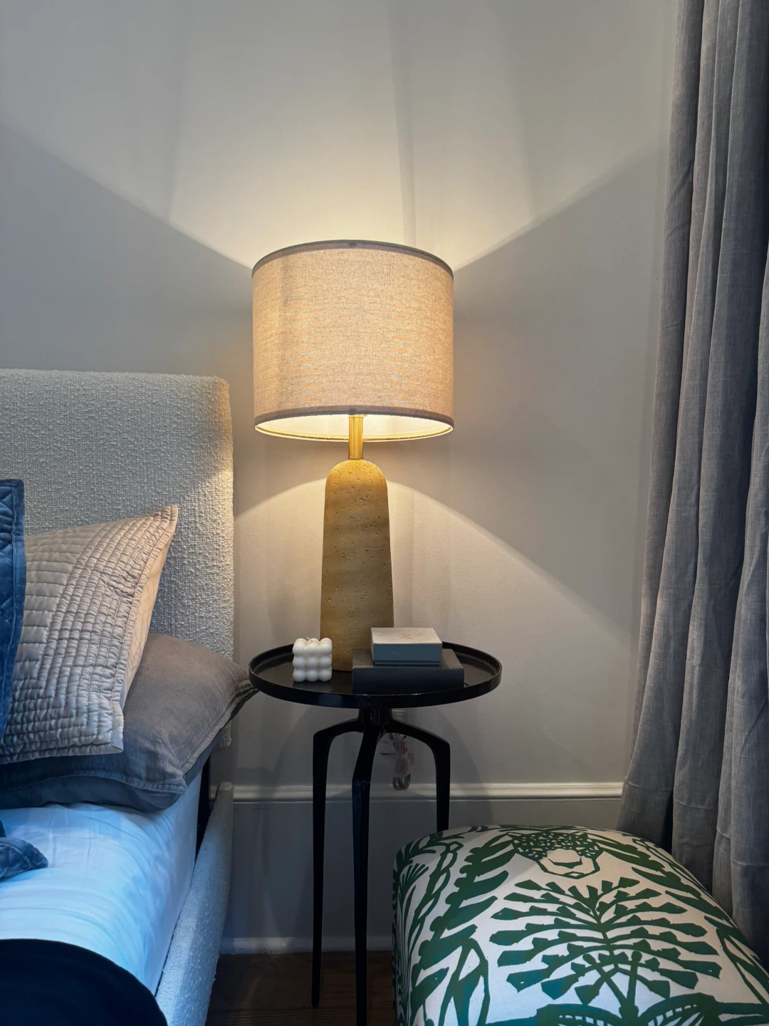 Textured Stone Table Lamp