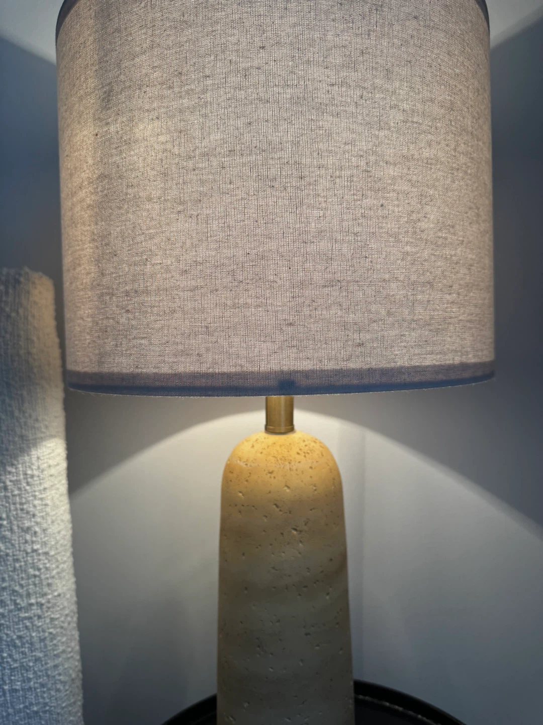 Textured Stone Table Lamp - photo 4
