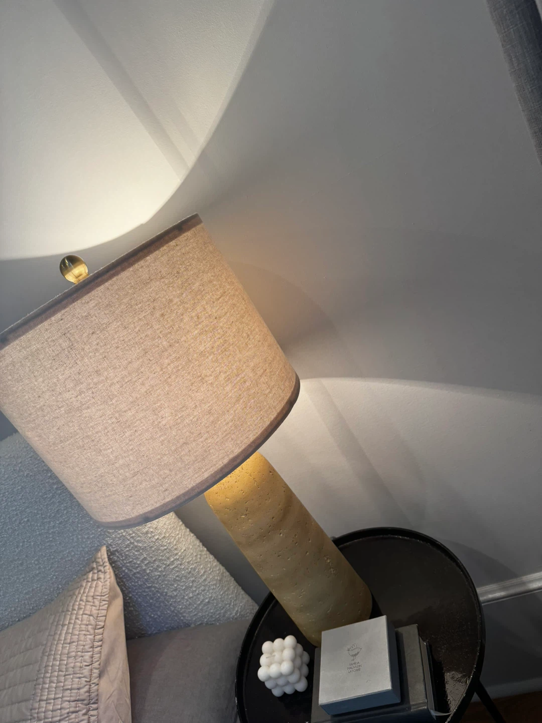 Textured Stone Table Lamp - photo 5