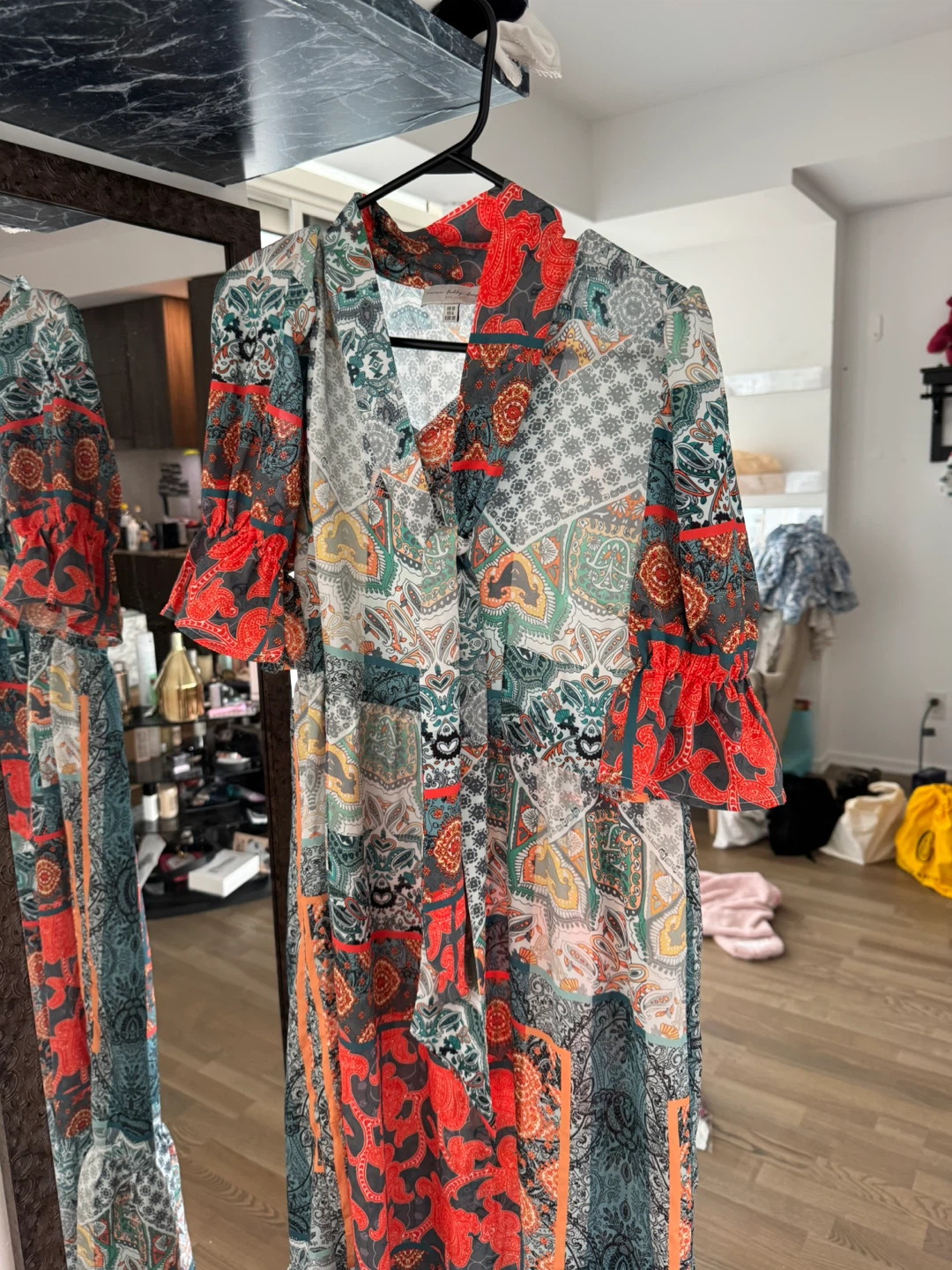 Whole silk Paisley Print Dress - photo 2