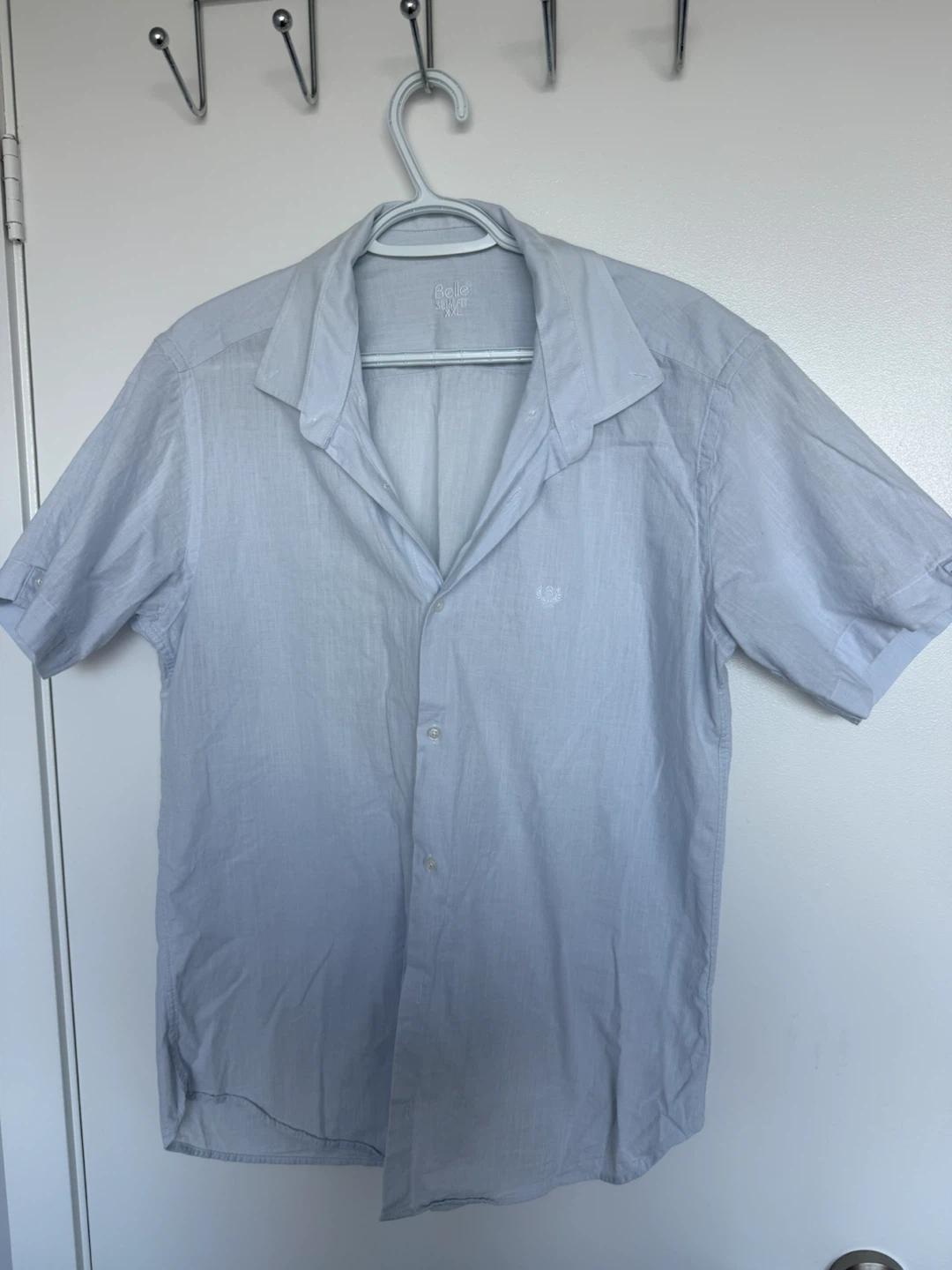 Belle Light Blue Short-Sleeve Shirt XXL