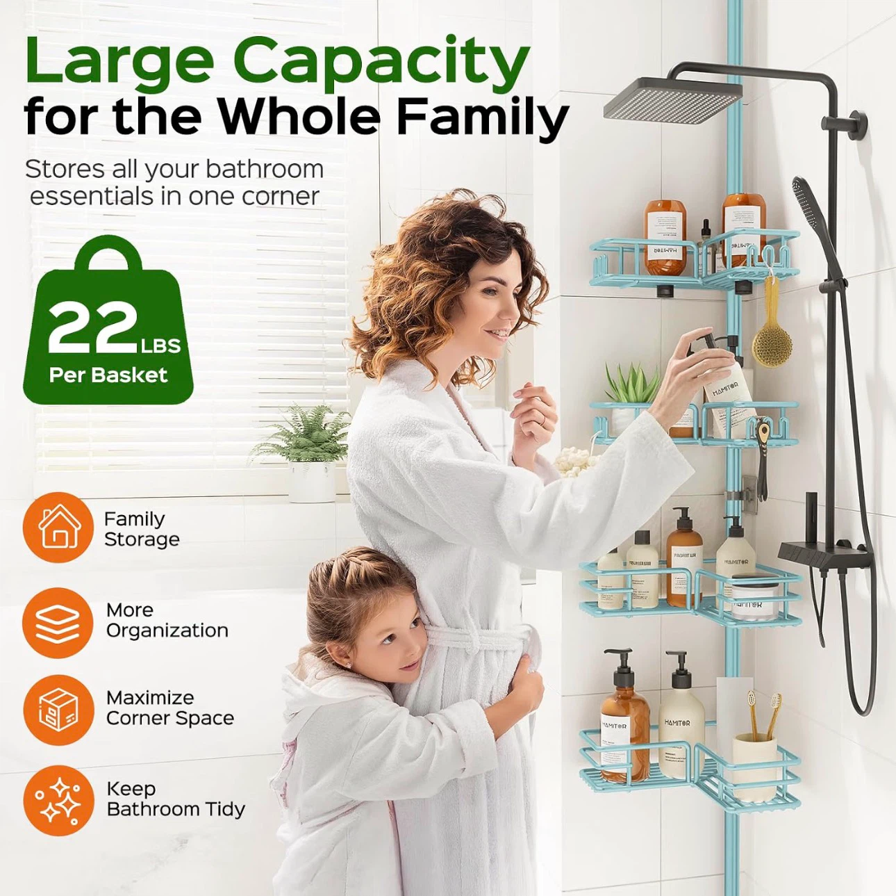 Tension Pole Corner Shower Caddy - photo 3