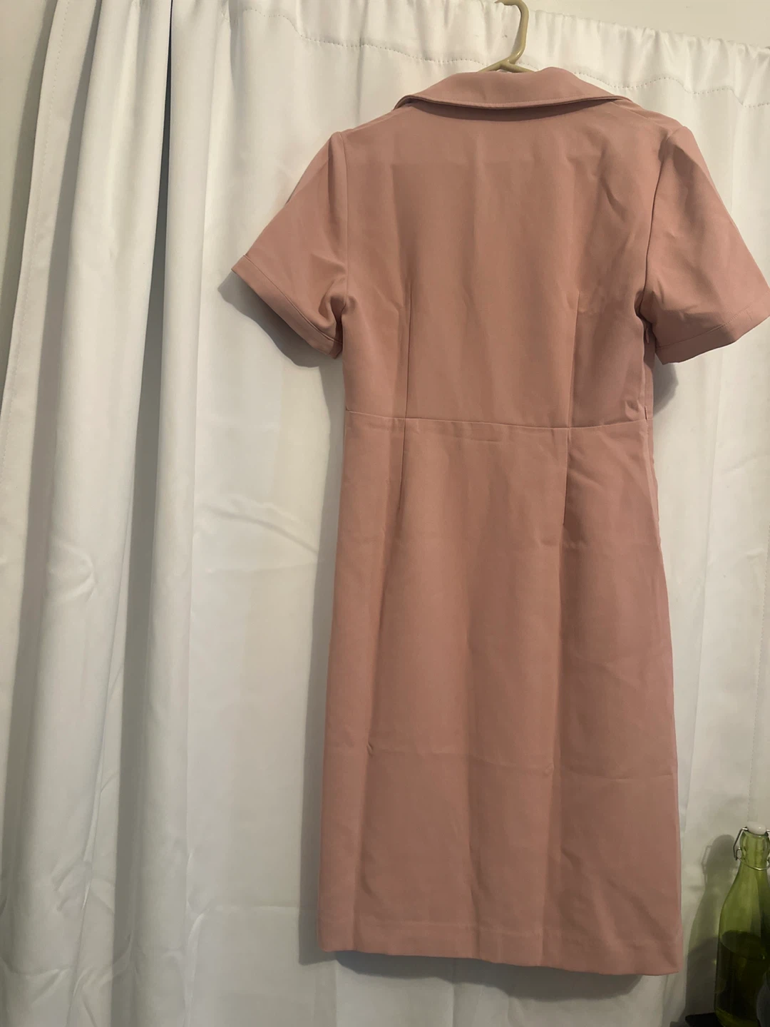 CyperRiver Pink Zipper Front Dress - photo 2