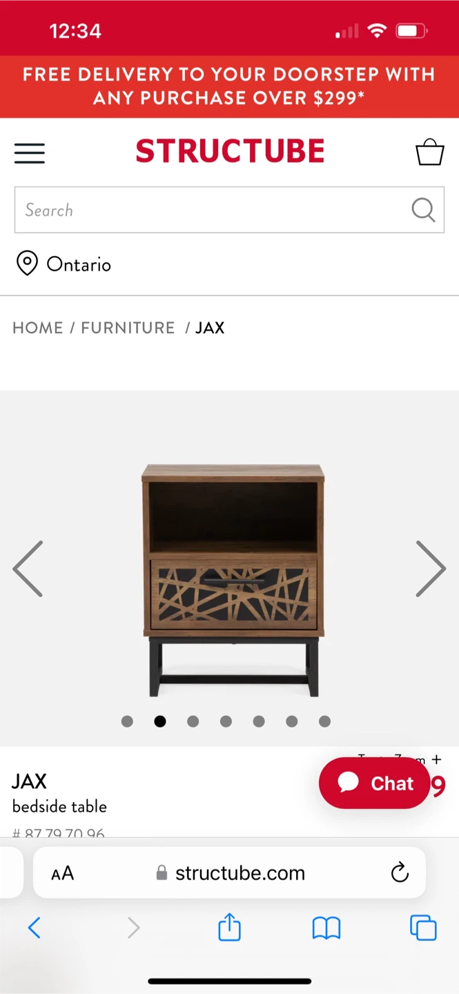 Structube JAX Nightstands / Bedside Tables – Set of 2 - photo 2